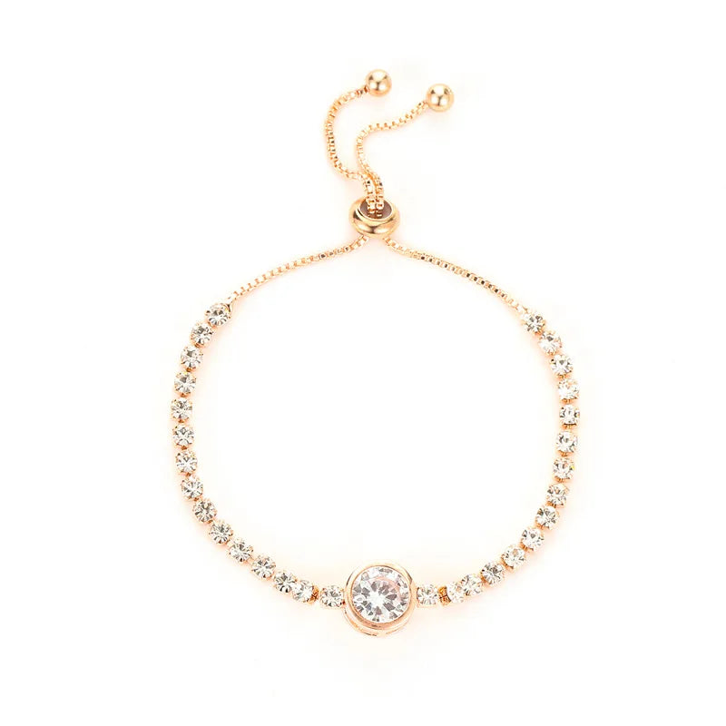 Natural Opal Flower Bracelet – Gold Plated Adjustable Bracelet for Women