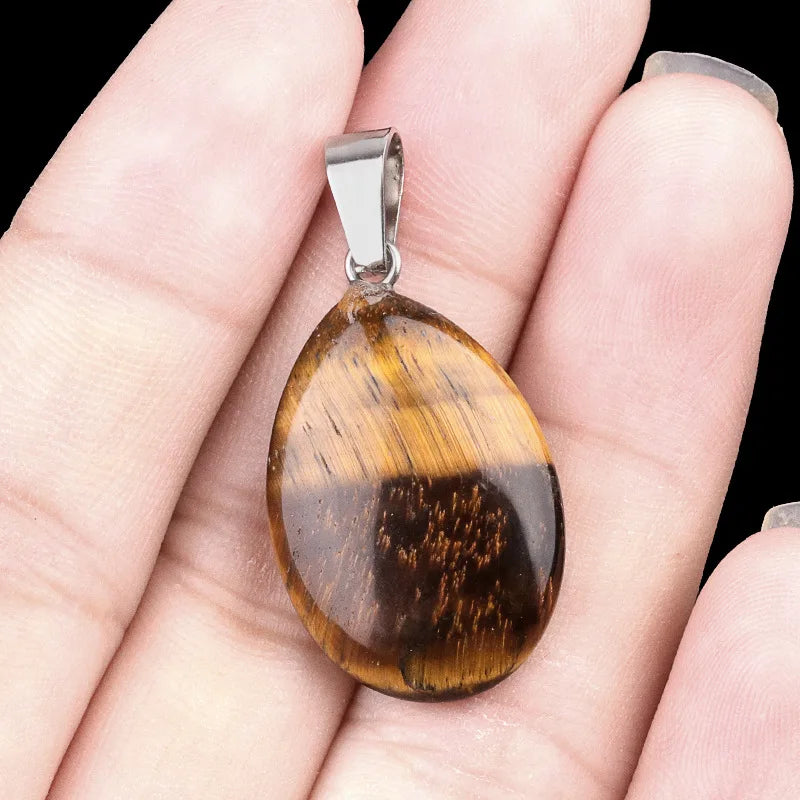 Amethyst Teardrop Birthstone Pendant Necklace
