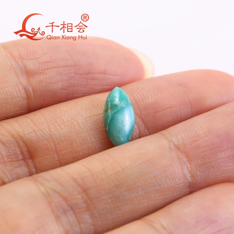 Natural Turquoise Loose Gemstone 1.3 Carat | Certified Cabochon