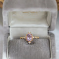 Adjustable Amethyst Birthstone Ring