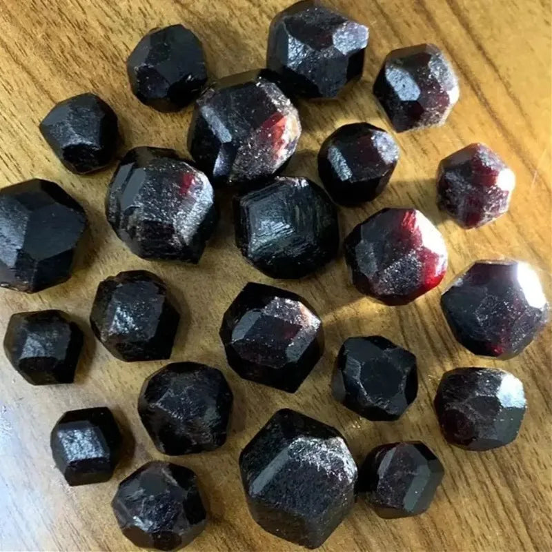 Natural Red Garnet Rough Crystal Healing Stone