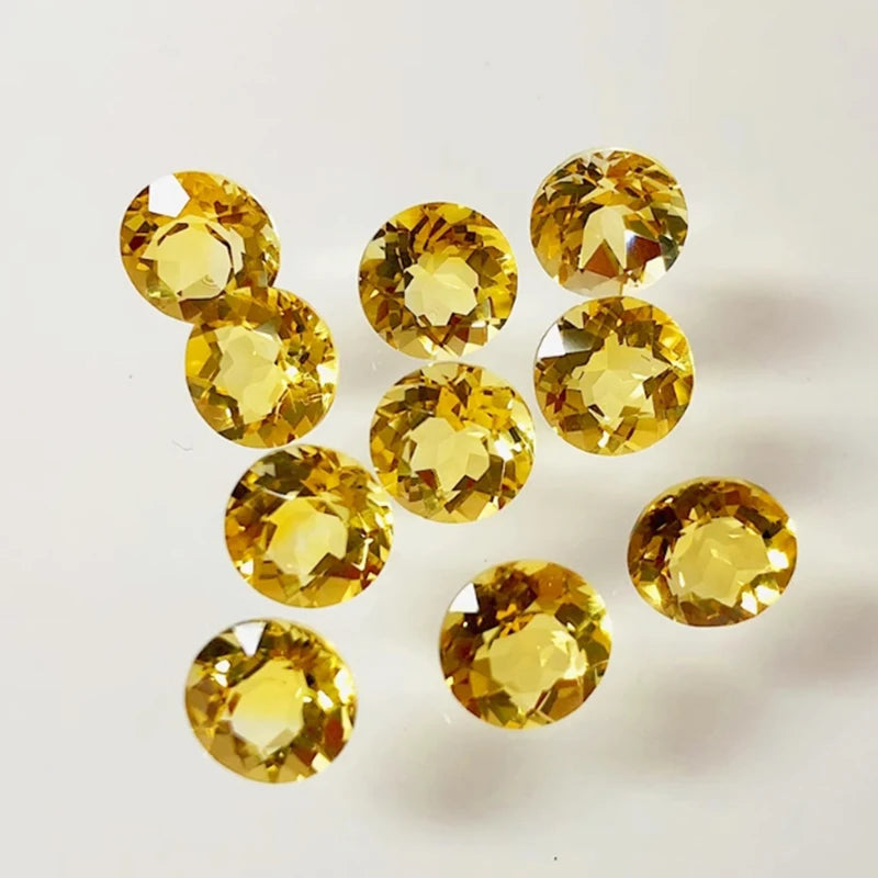 Natural Citrine Loose Gemstones – Genuine Yellow Crystal for Jewelry Making