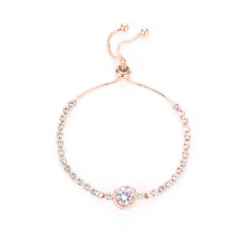 Natural Opal Flower Bracelet – Gold Plated Adjustable Bracelet for Women