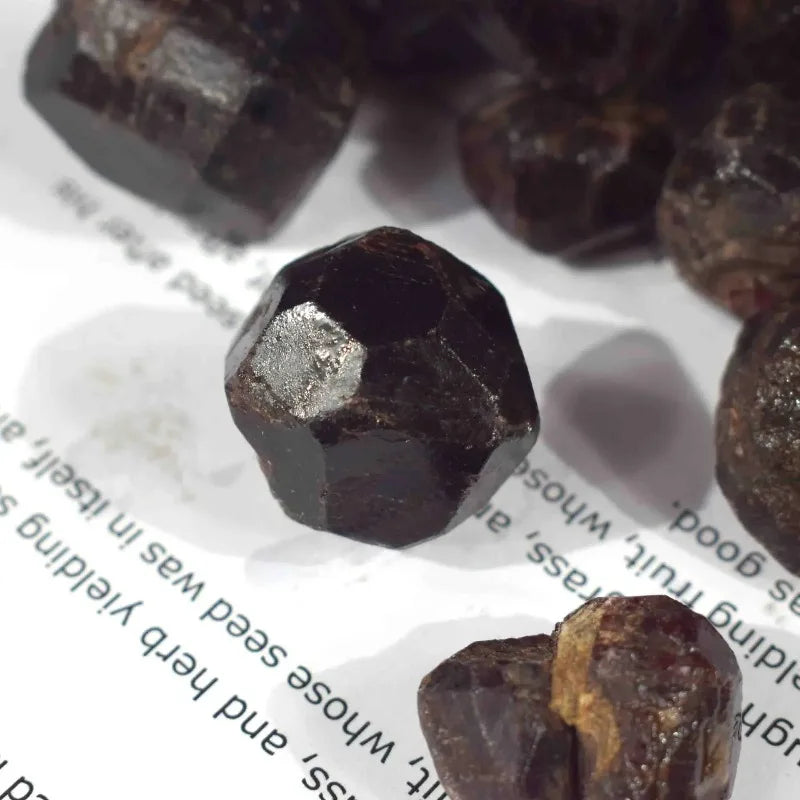 Natural Red Garnet Rough Crystal Healing Stone