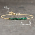 Raw Emerald Crystal Bracelet