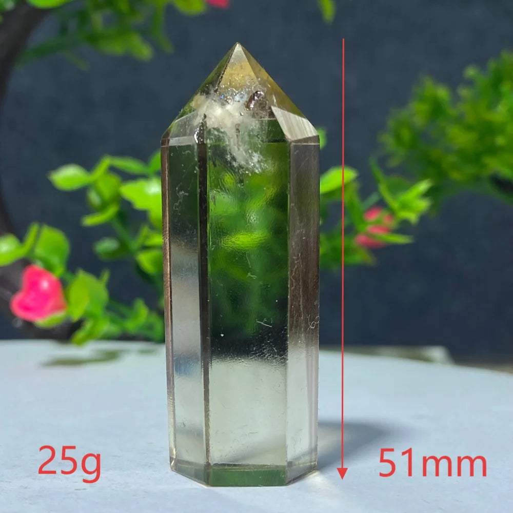 Natural Citrine Quartz Healing Pyramid Beautiful Home Decor Gift Mineral Stone Yellow Crystal Rod For Therapeutic Healing