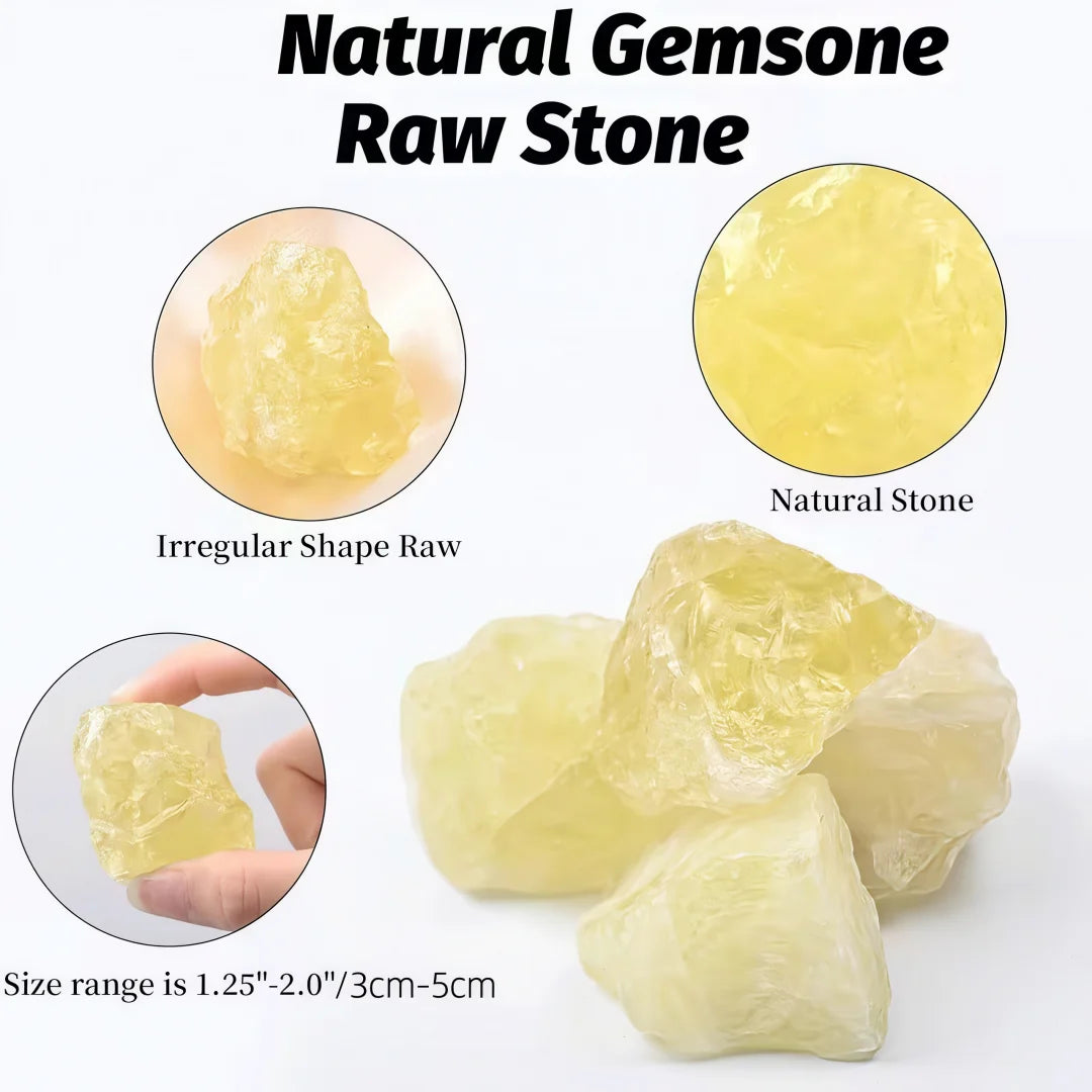 0.11/0.22/0.44lb Natural Citrine raw Stone, healing Crystal Home Decoration, Jewelry Making Bonsai Embellishment Loose Gemstones