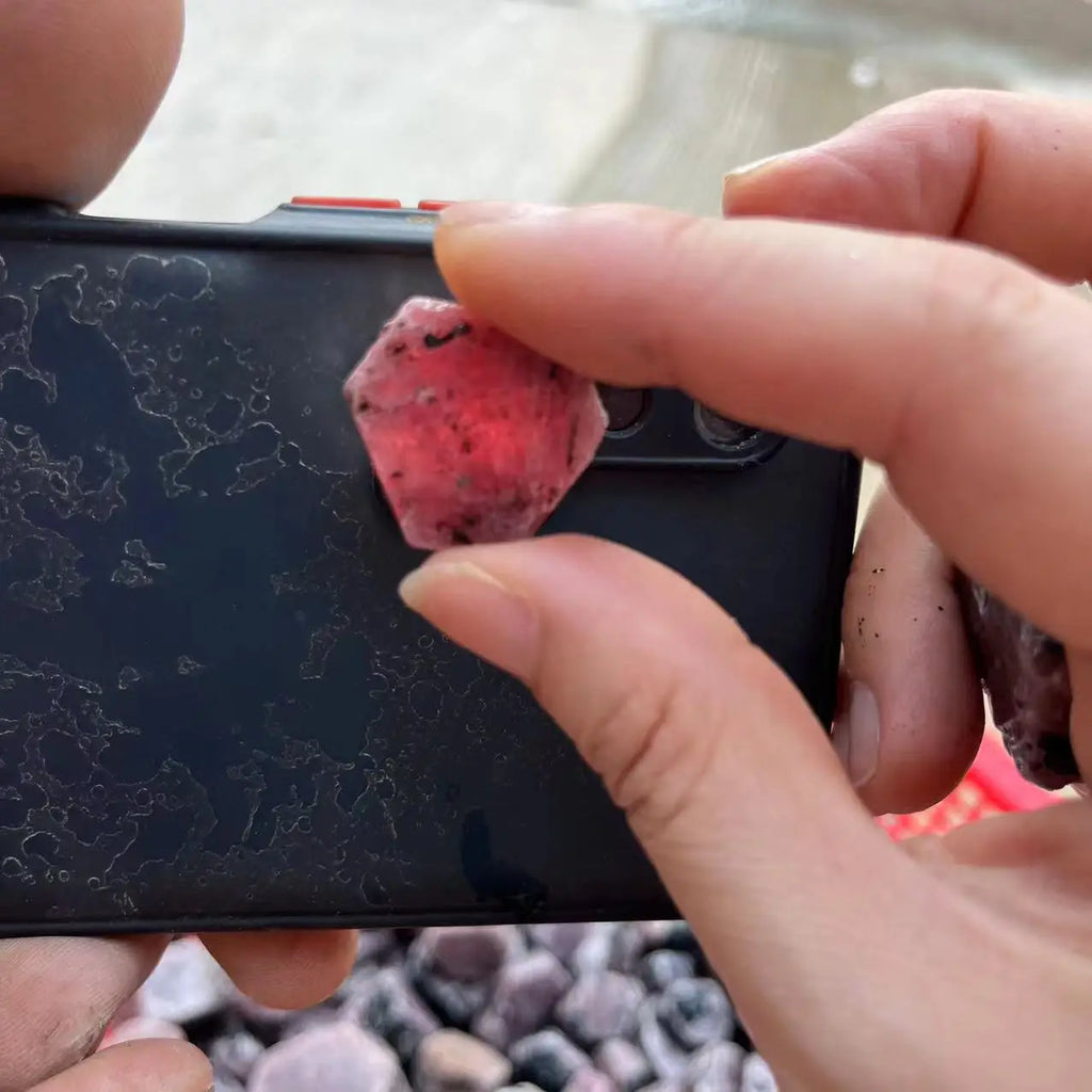 Natural Red Ruby Reiki Healing Raw Gemstone Specimen Red corundum Natural Stone Crystal Mineral Specimen
