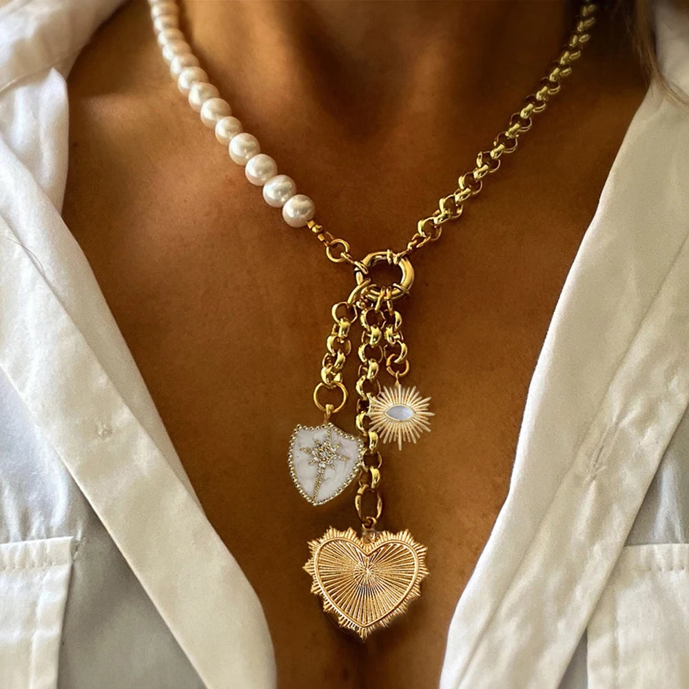 Heart Turquoise Pendant Necklace | Natural Stone December Birthstone