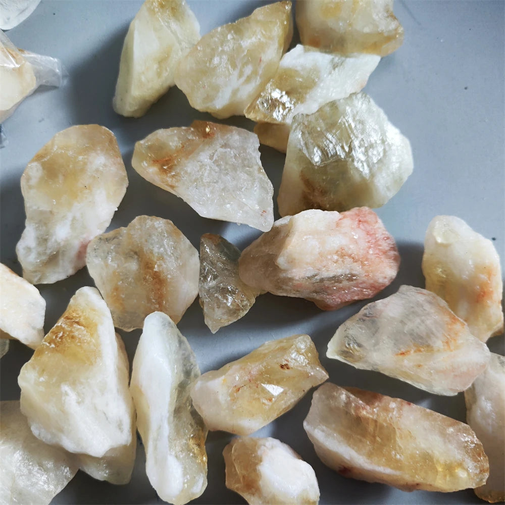 Natural Raw Citrine Healing Crystals for Jewelry Making Stone Mineral Specimen Collection Meditation Home Decoration Stone Gifts