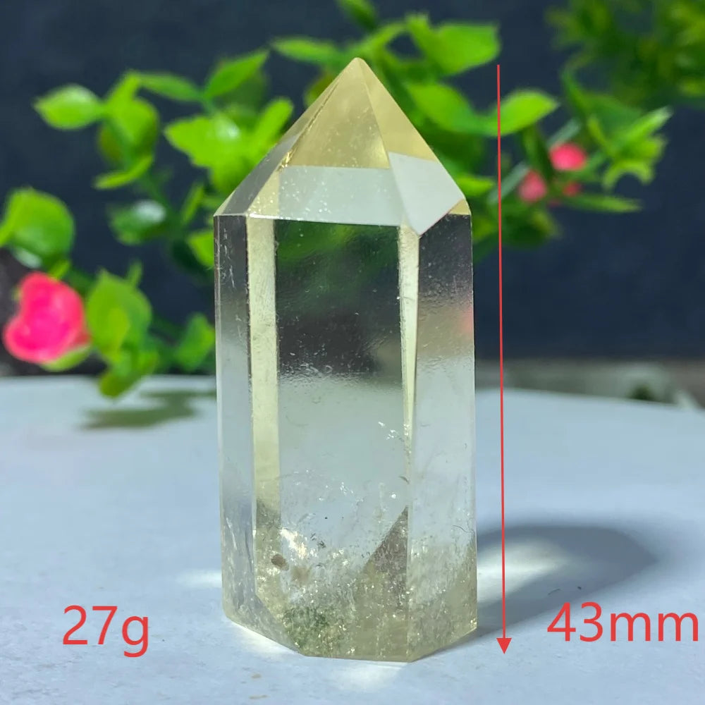 Natural Citrine Quartz Healing Pyramid Beautiful Home Decor Gift Mineral Stone Yellow Crystal Rod For Therapeutic Healing