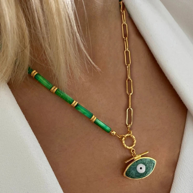 Heart Turquoise Pendant Necklace | Natural Stone December Birthstone