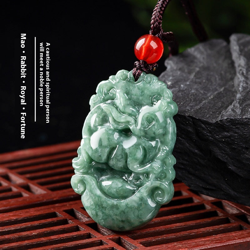 Malika Gems Zodiac Jade Necklace – Chinese Zodiac Energy Pendant