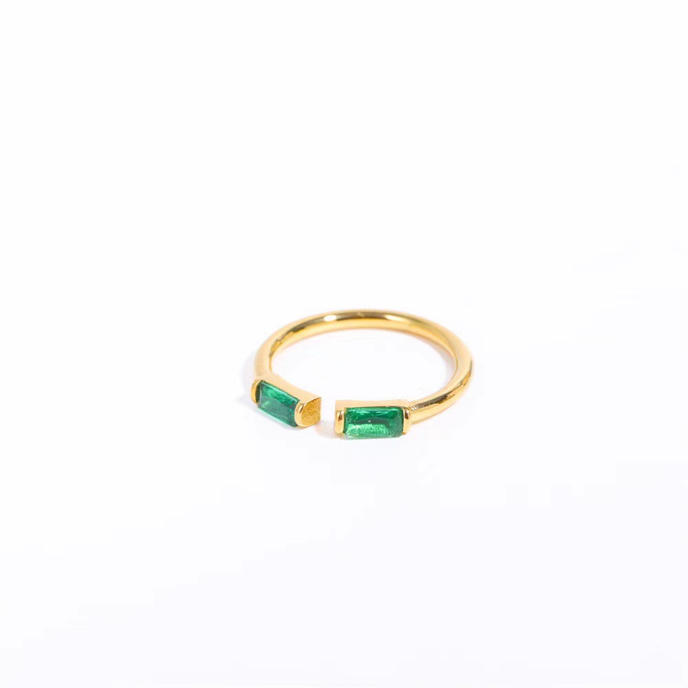 Female 12 Zodiac Birthstone Micro Inlaid Ring