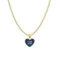 Fashion Color Zodiac Peach Heart Alloy Necklace