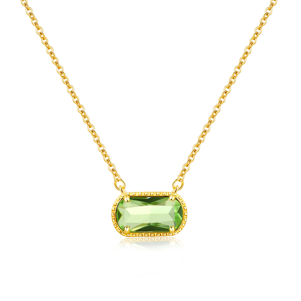 Malika Gems Birthstone Energy Necklace – 12 Stone Alignment Pendant