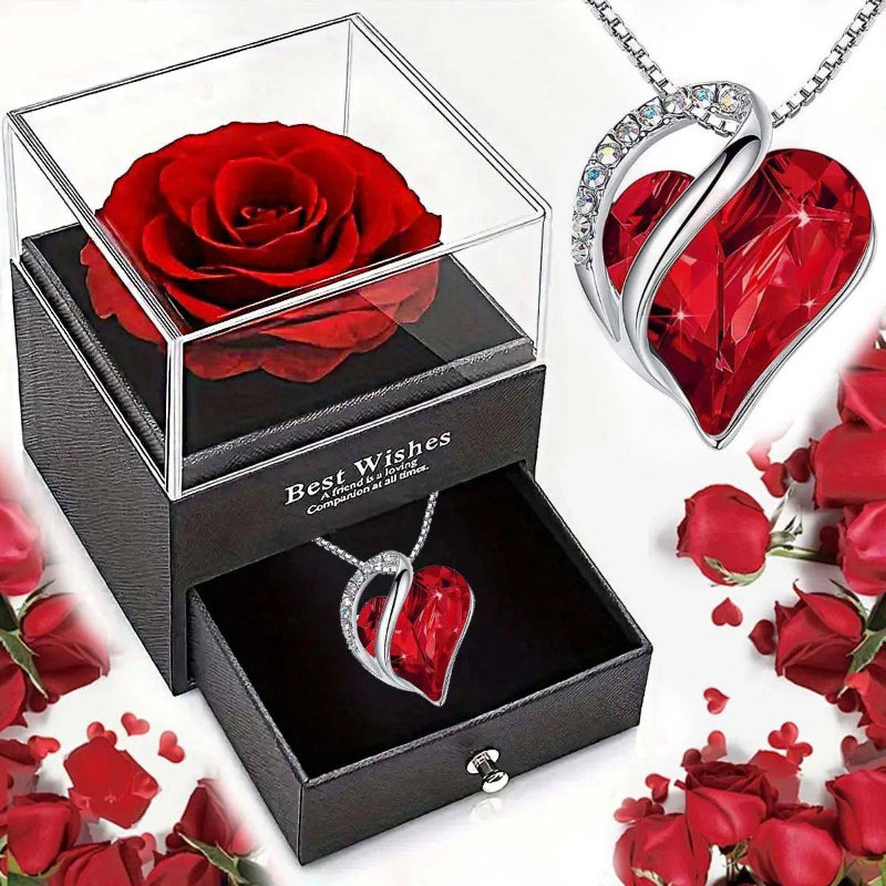 Malika Gems Ocean Heart Necklace – Sea-Inspired Love Pendant