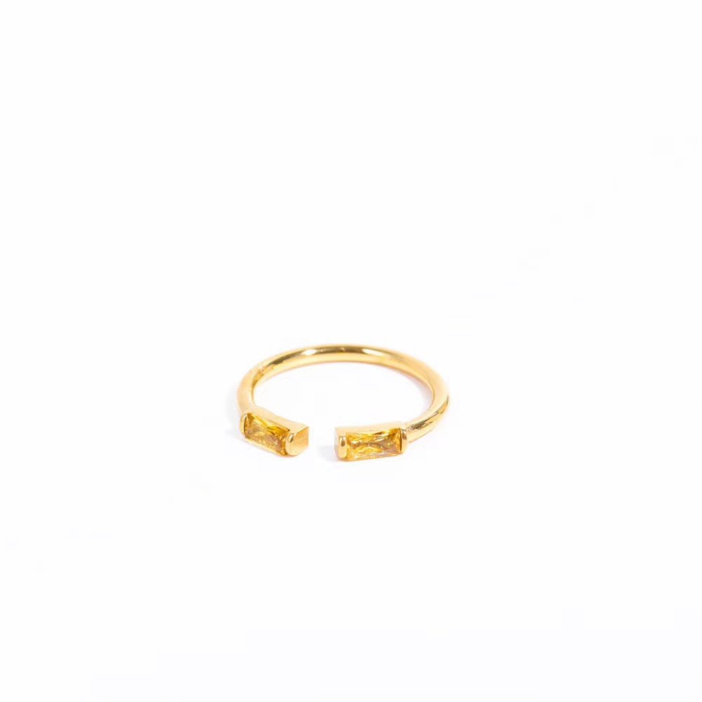 Female 12 Zodiac Birthstone Micro Inlaid Ring
