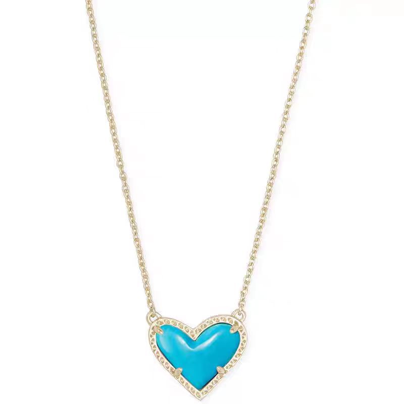 Malika Gems Classic Crystal Heart Necklace – Timeless Love Pendant