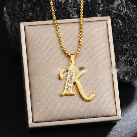 Malika Gems Alphabet Necklace – Diamond Letter Collection