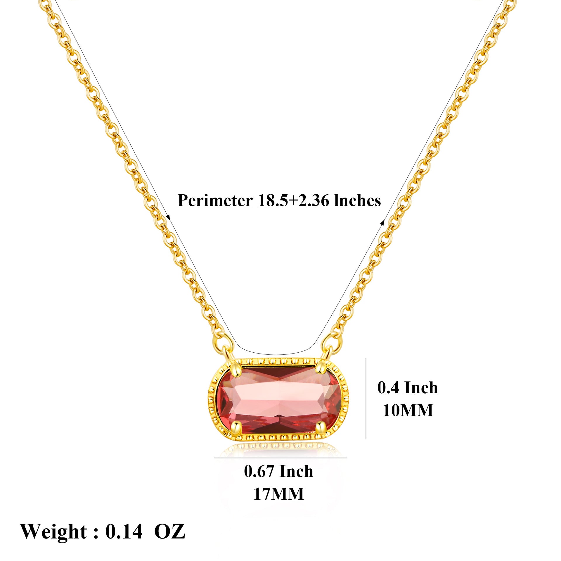 Malika Gems Birthstone Energy Necklace – 12 Stone Alignment Pendant