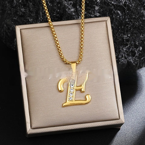 Malika Gems Alphabet Necklace – Diamond Letter Collection