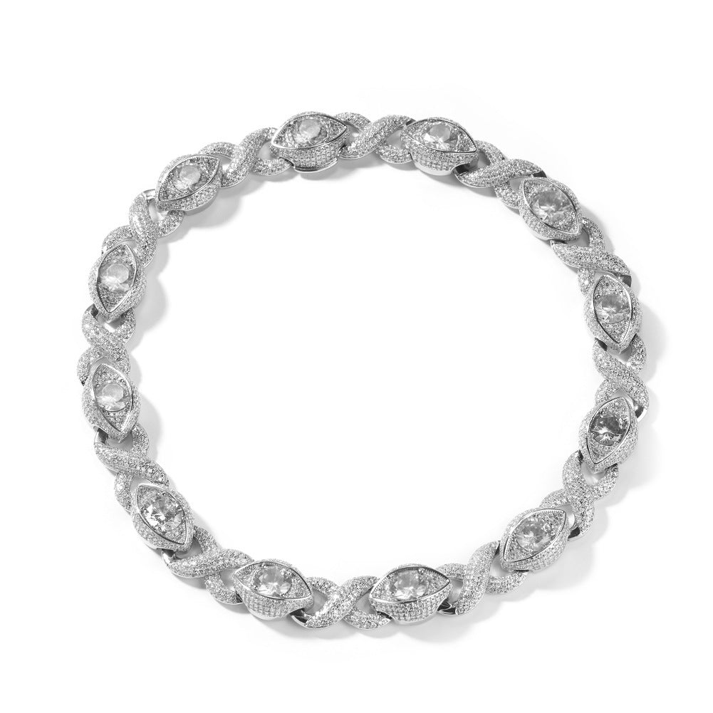 Malika Gems Infinity Cuban Necklace – Bold Protection Chain