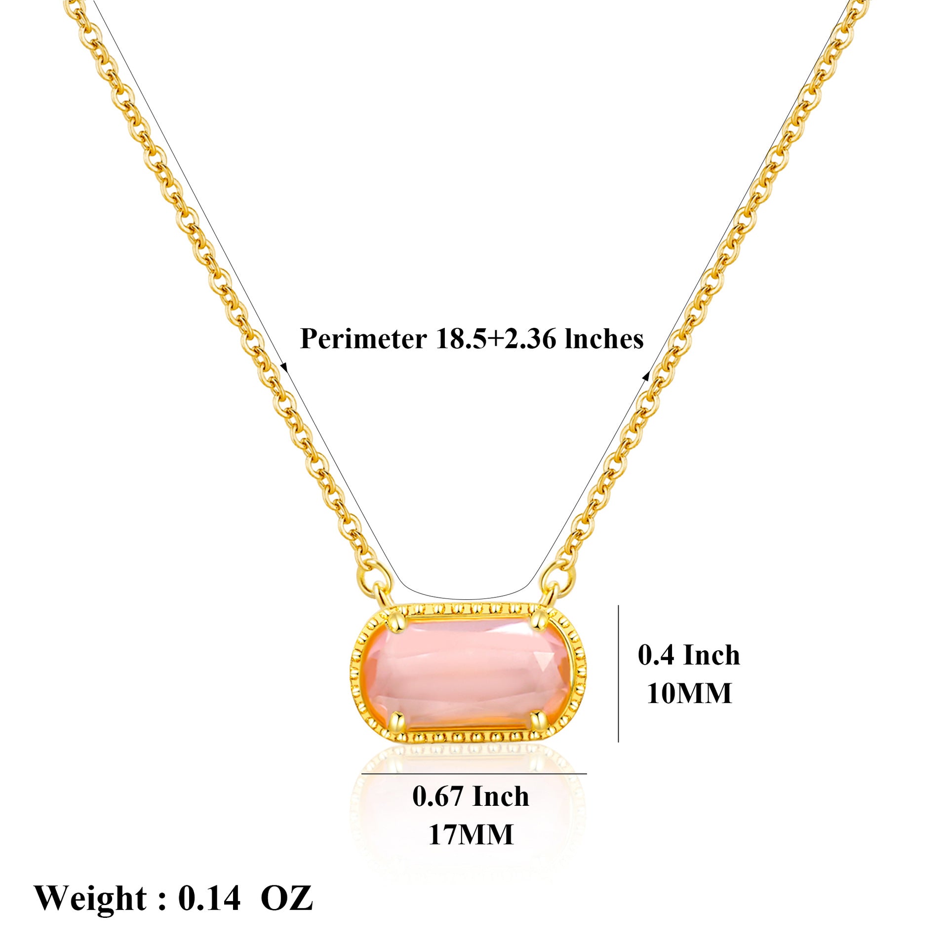 Malika Gems Birthstone Energy Necklace – 12 Stone Alignment Pendant