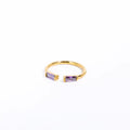 Female 12 Zodiac Birthstone Micro Inlaid Ring