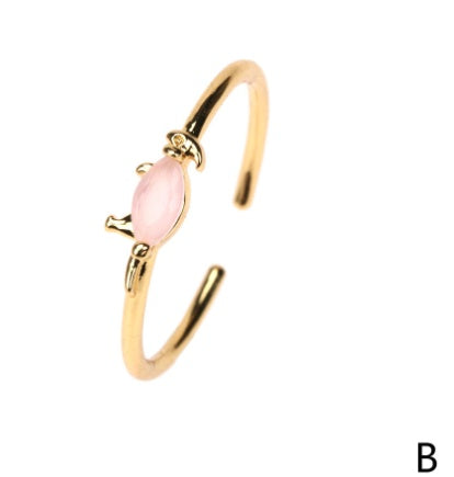 Stacked Personalised Zircon Bronze Rings