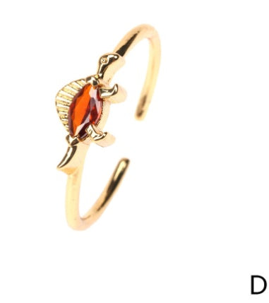 Stacked Personalised Zircon Bronze Rings