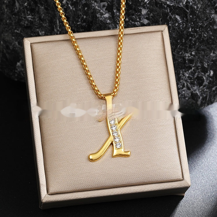 Malika Gems Alphabet Necklace – Diamond Letter Collection