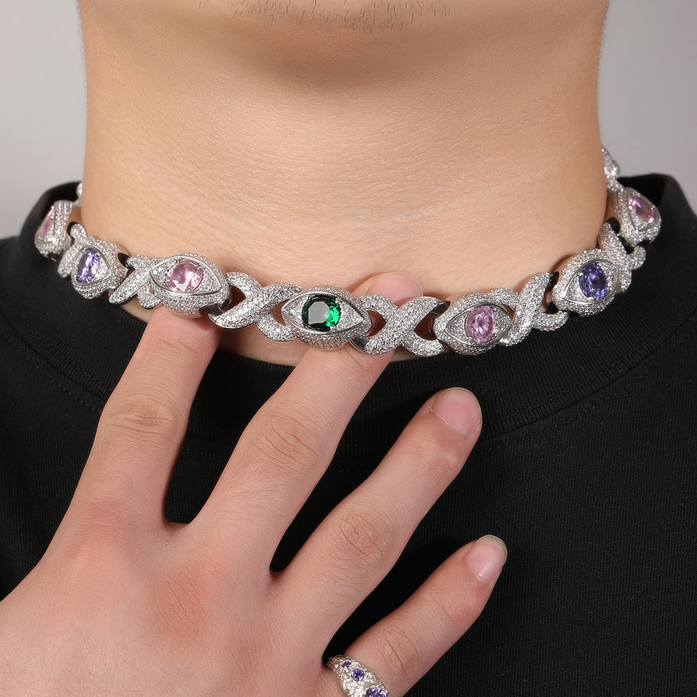Malika Gems Infinity Cuban Necklace – Bold Protection Chain