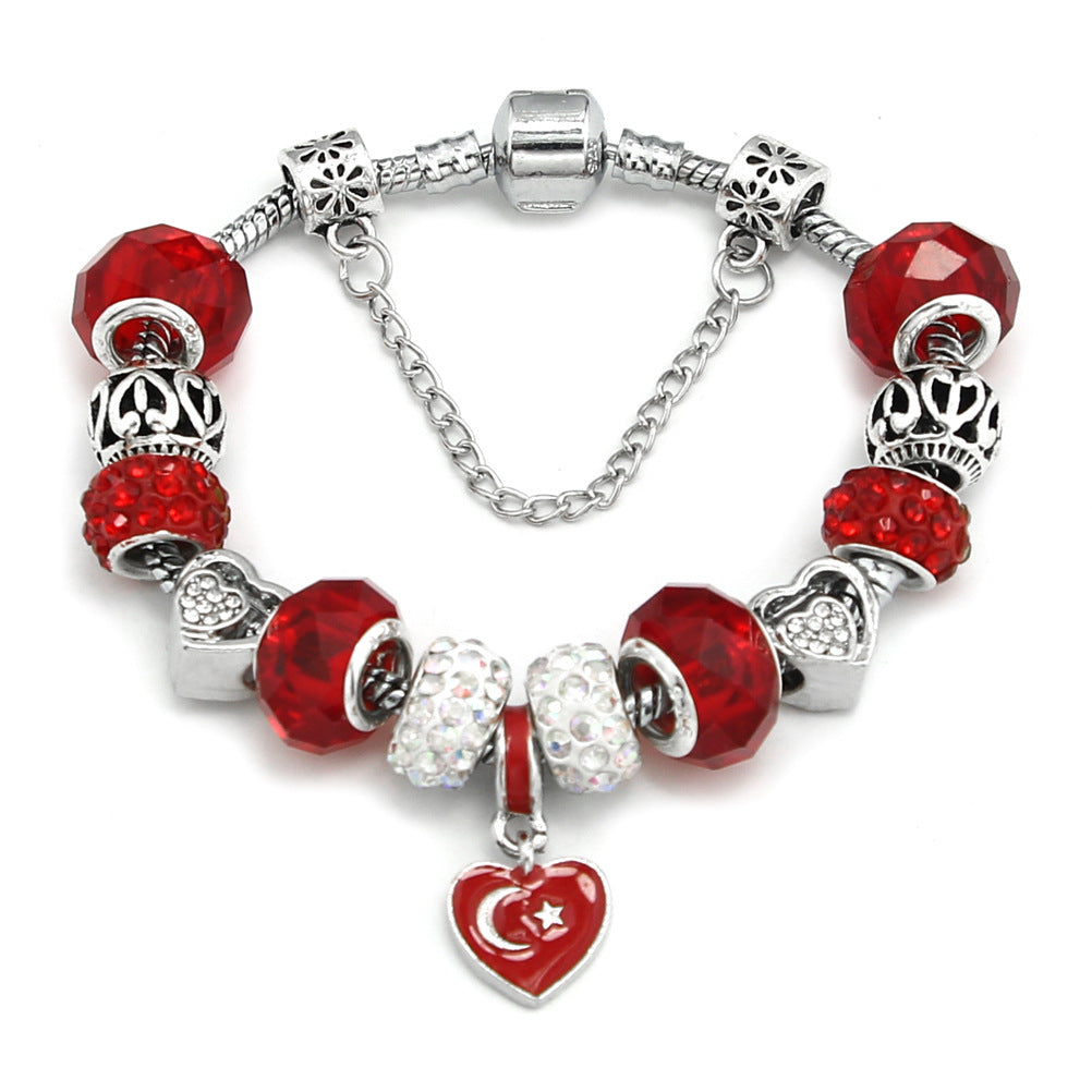 National Flag Beaded Bracelet Souvenir Bracelet Bracelet