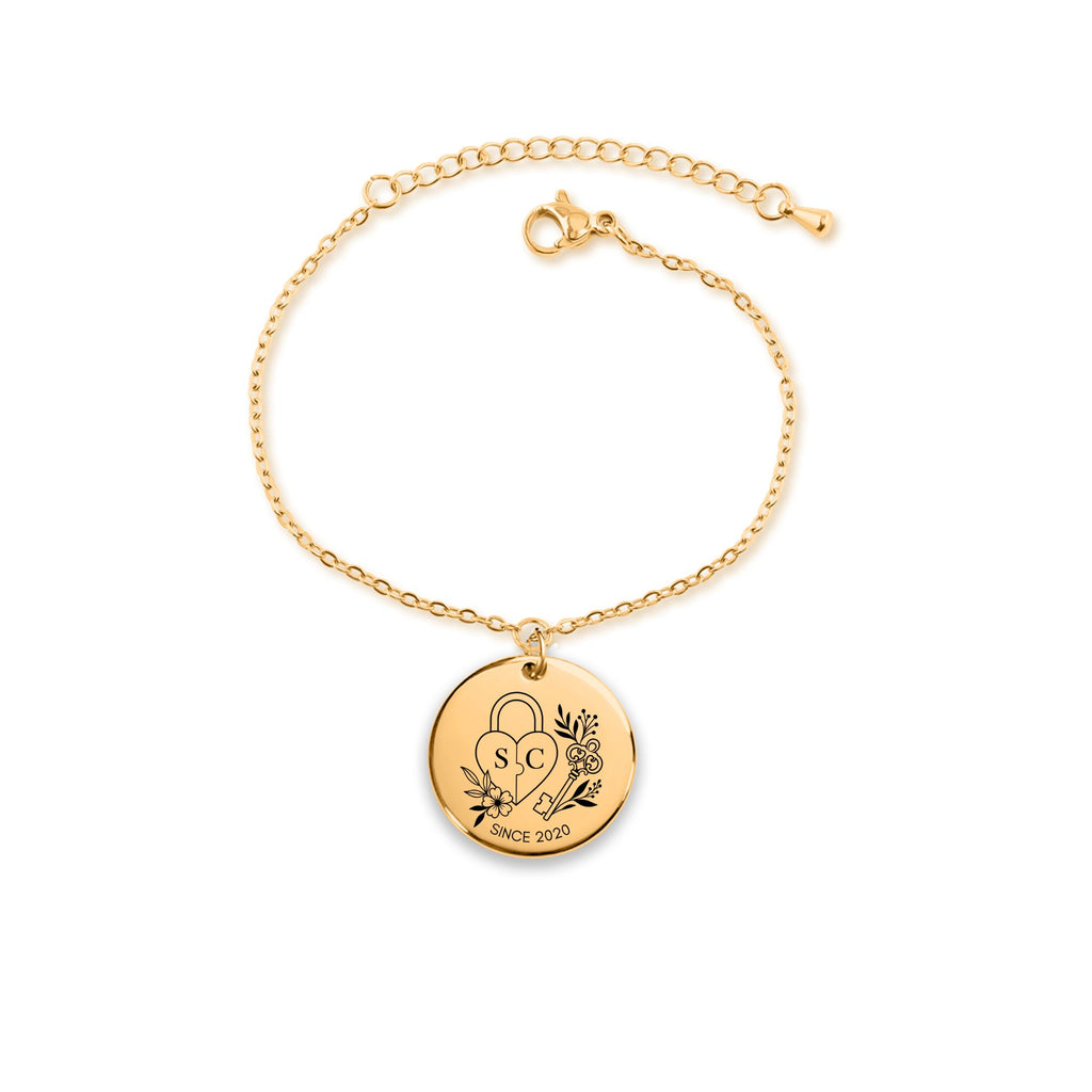 You Complete Me Coin Bracelet