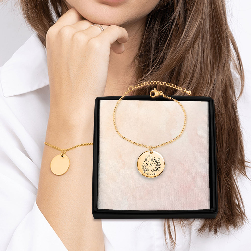 You Complete Me Coin Bracelet