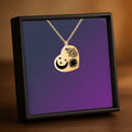 Personalized Moon & Birthstone Necklace – Custom Engraved Name Pendant | Malika Gems