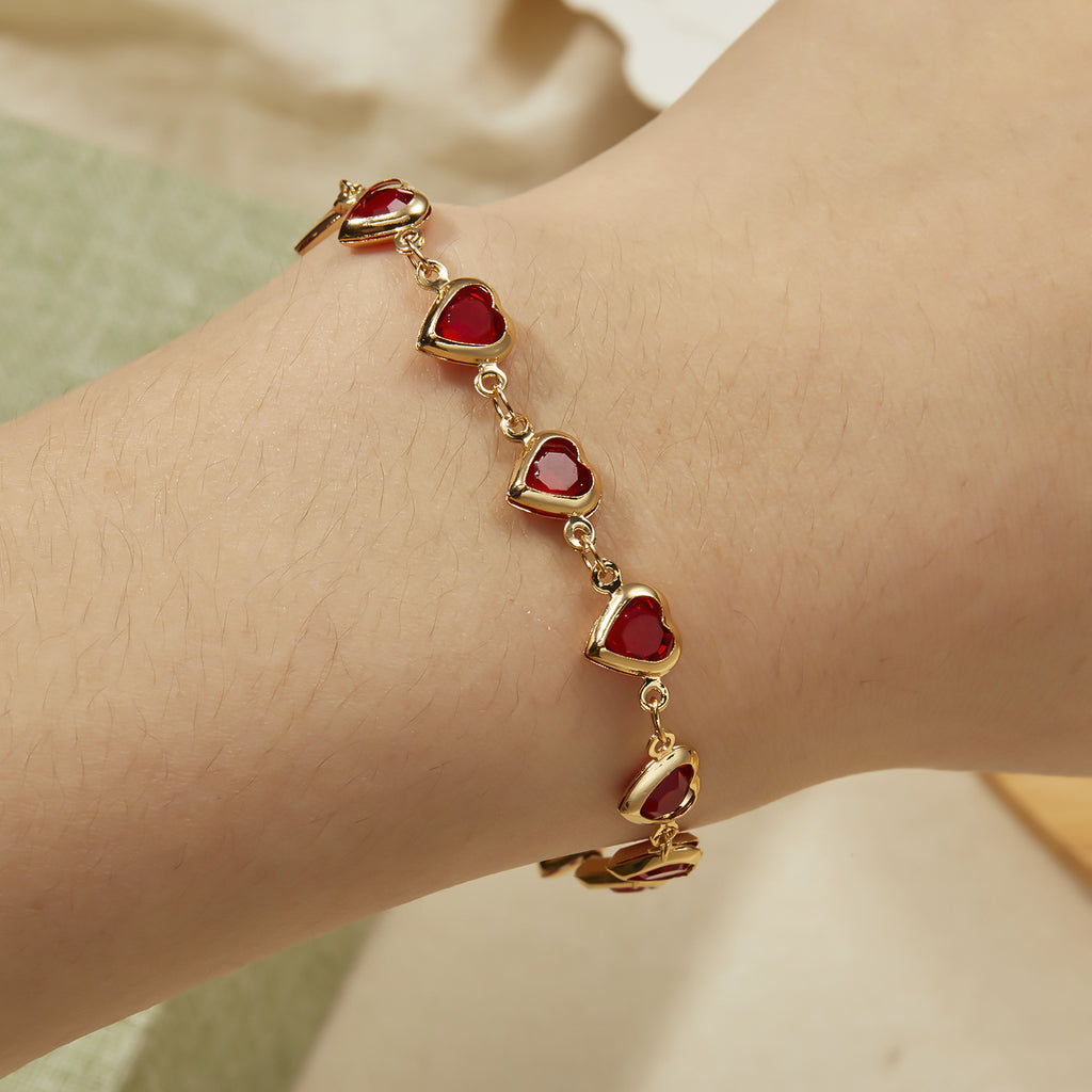Malika Gems Red Diamond Luxe Necklace – Elegant Statement Piece