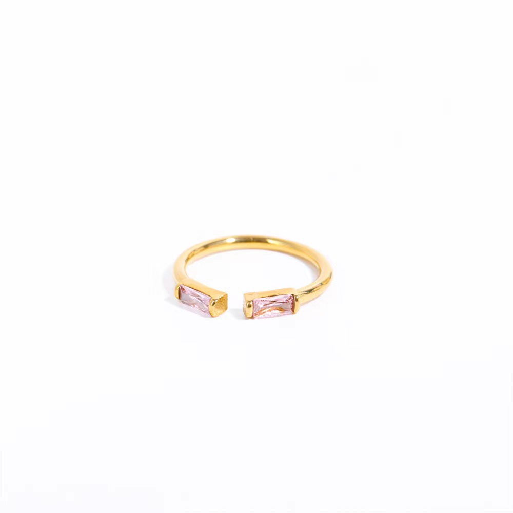 Female 12 Zodiac Birthstone Micro Inlaid Ring