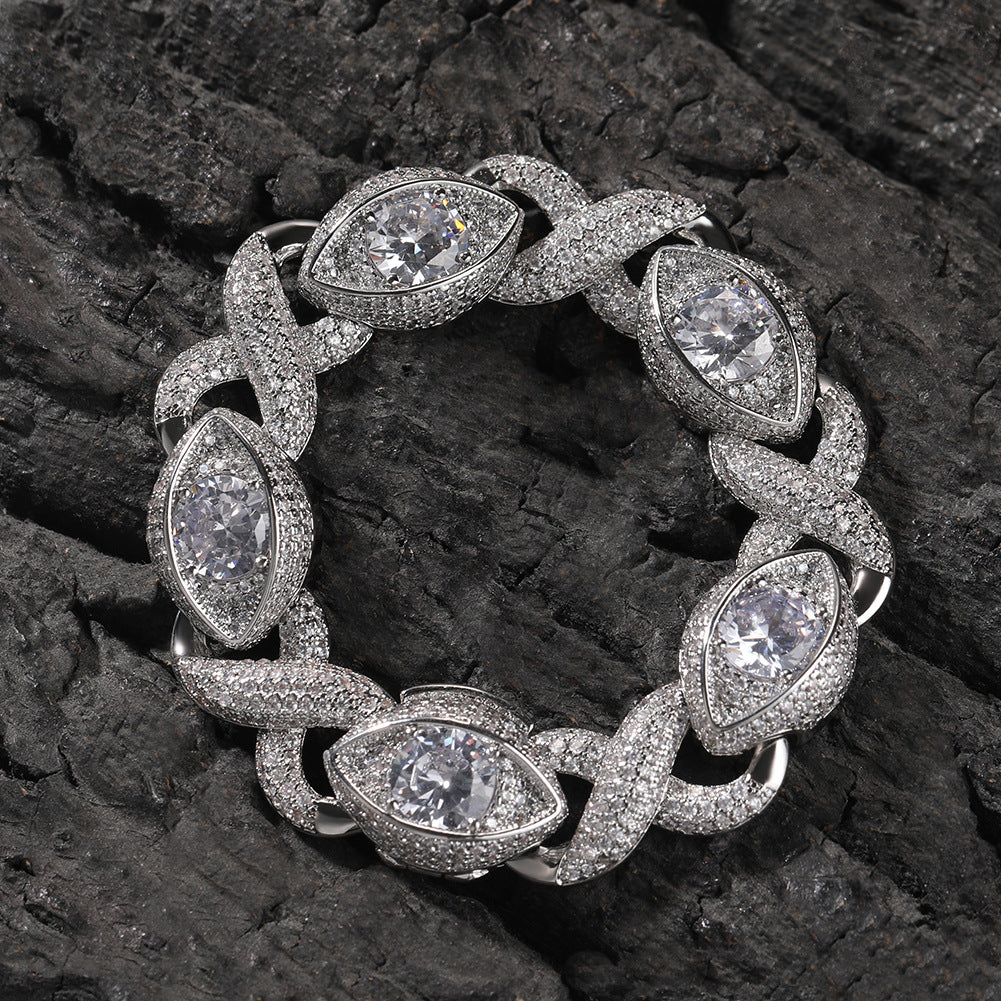 Malika Gems Infinity Cuban Necklace – Bold Protection Chain