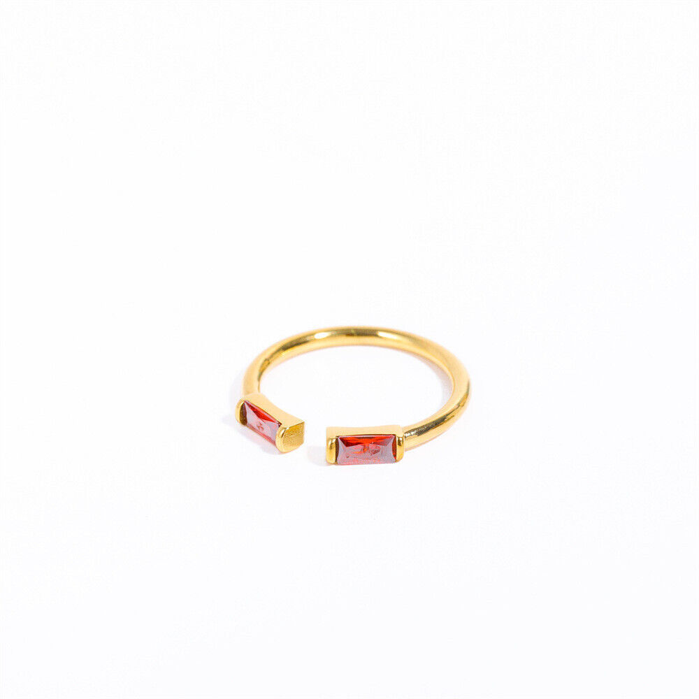 Female 12 Zodiac Birthstone Micro Inlaid Ring