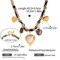 Malika Gems Retro Heart Necklace Set – Timeless Love Collection