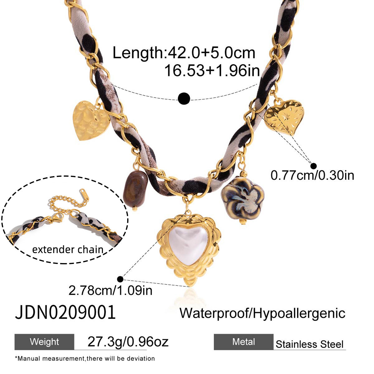 Malika Gems Retro Heart Necklace Set – Timeless Love Collection