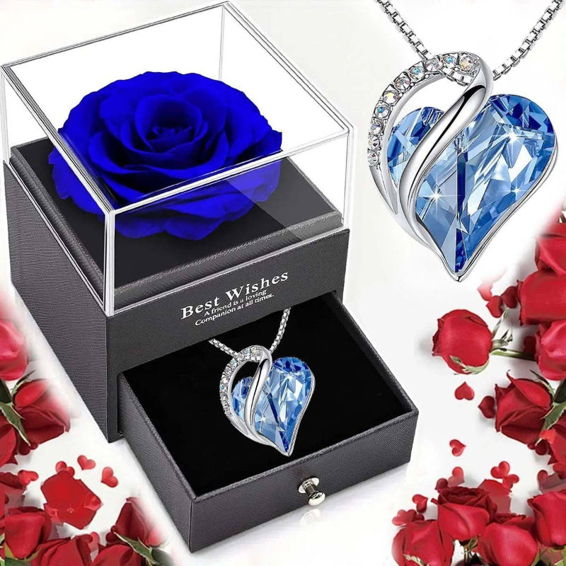 Malika Gems Ocean Heart Necklace – Sea-Inspired Love Pendant